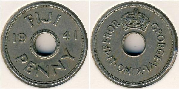 1 Penny Fiji 銅/镍 乔治六世 (1895-1952)