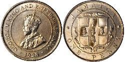 1 Penny 牙买加 镍/銅 