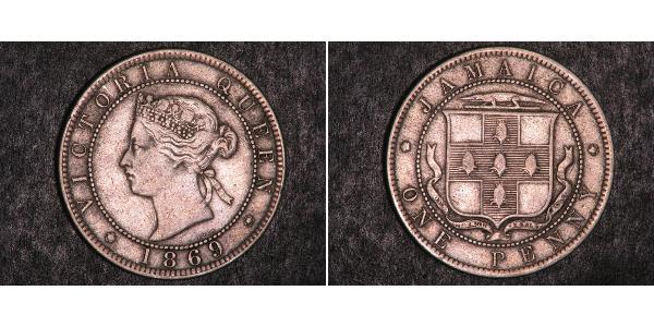 1 Penny 牙买加 銅/镍 维多利亚 (英国君主)