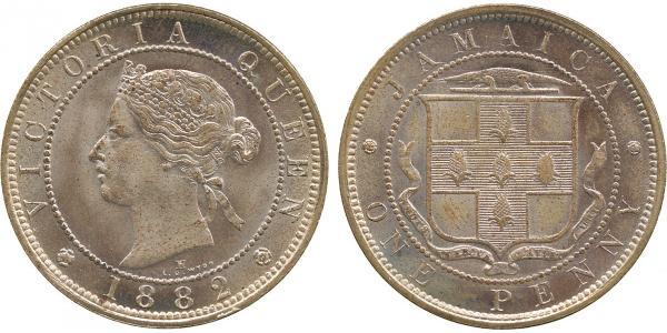 1 Penny 牙买加 銅/镍 维多利亚 (英国君主)