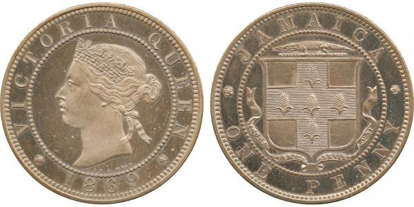 1 Penny 牙买加 銅/镍 维多利亚 (英国君主)