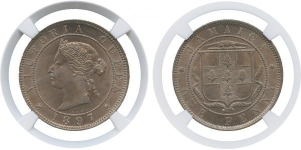 1 Penny 牙买加 銅/镍 维多利亚 (英国君主)