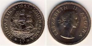 1 Penny South Africa 青铜 伊丽莎白二世 (1926-2022)