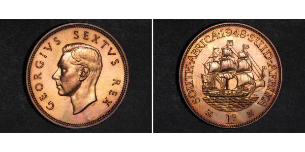 1 Penny South Africa 青铜 乔治六世 (1895-1952)