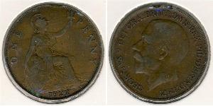 1 Penny 大不列颠及爱尔兰联合王国 (1801 - 1922) 青铜 乔治五世  (1865-1936)