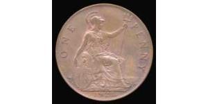 1 Penny 大不列颠及爱尔兰联合王国 (1801 - 1922) 青铜 乔治五世  (1865-1936)