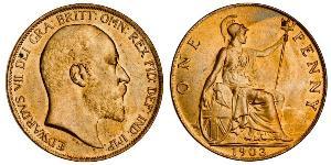 1 Penny 大不列颠及爱尔兰联合王国 (1801 - 1922) 青铜 爱德华七世 (1841-1910)