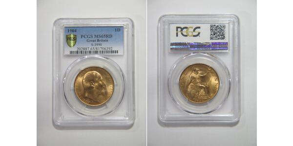 1 Penny 大不列颠及爱尔兰联合王国 (1801 - 1922) 青铜 爱德华七世 (1841-1910)