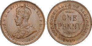 1 Penny 澳大利亚 青铜 乔治五世  (1865-1936)