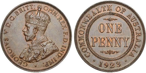 1 Penny 澳大利亚 青铜 乔治五世  (1865-1936)