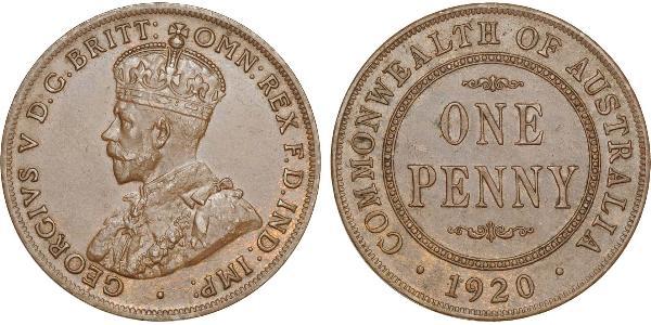 1 Penny 澳大利亚 青铜 乔治五世  (1865-1936)