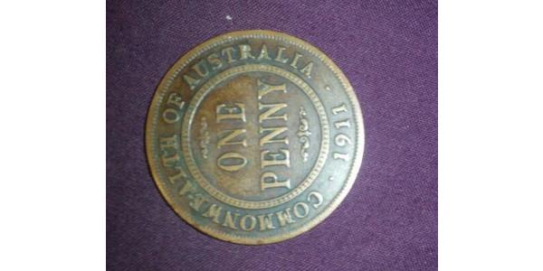 1 Penny 澳大利亚 青铜 乔治五世  (1865-1936)