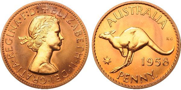 1 Penny 澳大利亚 青铜 伊丽莎白二世 (1926-2022)