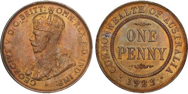 1 Penny 澳大利亚 青铜 乔治五世  (1865-1936)