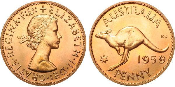 1 Penny 澳大利亚 青铜 伊丽莎白二世 (1926-2022)