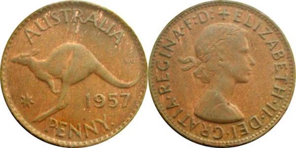 1 Penny 澳大利亚 青铜 伊丽莎白二世 (1926-2022)
