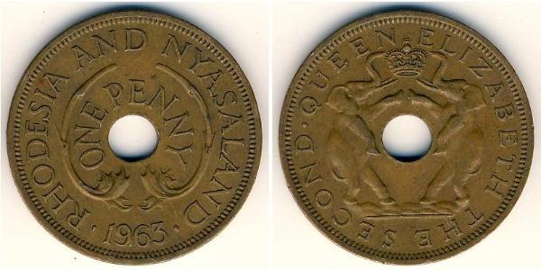 1 Penny 羅德西亞 (1965 - 1979) 青铜 伊丽莎白二世 (1926-2022)