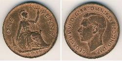 1 Penny 英国 青铜 