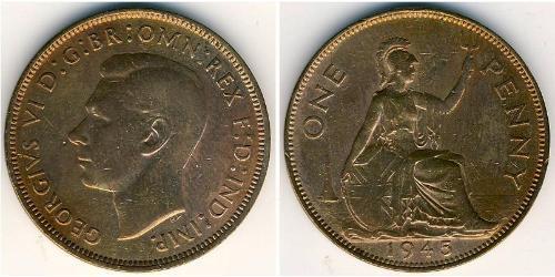 1 Penny 英国 青铜 