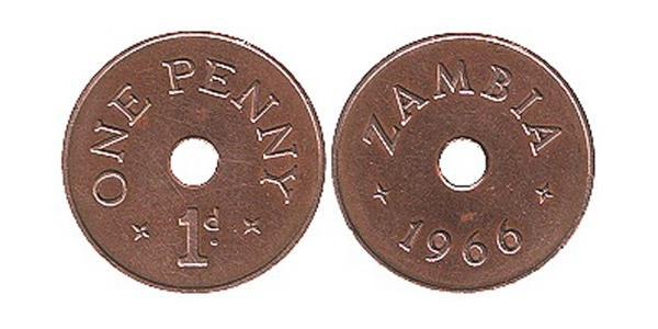 1 Penny 赞比亚 青铜 