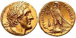 1 Pentadrachm 托勒密王國 (305 BC - 30 BC) 金 Ptolemy II Philadelphus (309BC-246BC)