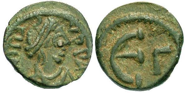 1 Pentanummium Byzantine Empire (330-1453) Bronze Justin I (450-527)