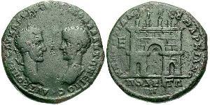 1 Pentassarion Römische Kaiserzeit (27BC-395) Bronze Macrinus  (165-218)