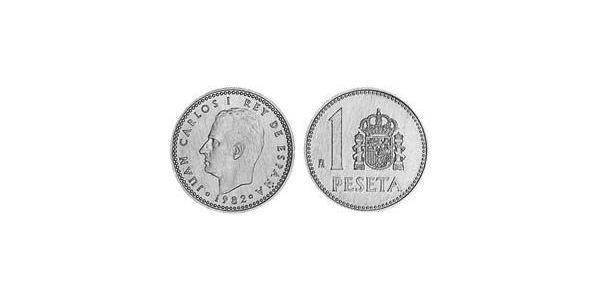 1 Peseta Regno di Spagna (1976 - ) Alluminio Juan Carlos I (1938 - )