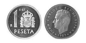 1 Peseta Kingdom of Spain (1976 - ) Aluminium Juan Carlos I of Spain (1938 - )