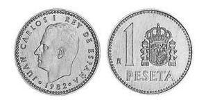 1 Peseta Kingdom of Spain (1976 - ) Aluminium Juan Carlos I of Spain (1938 - )