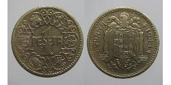 1 Peseta Dictadura de Francisco Franco (1936 - 1975) Bronce/Aluminio 