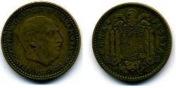 1 Peseta Francoist Spain (1936 - 1975) Copper 