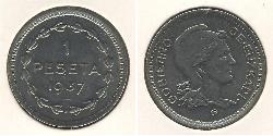 1 Peseta Second Spanish Republic (1931 - 1939) Copper/Nickel 