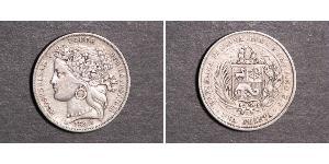 1 Peseta Peru Silber 