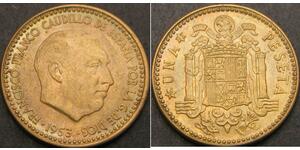 1 Peseta 佛朗哥时期 (1936 - 1975) 銅 