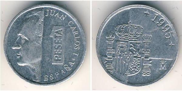 1 Peseta 西班牙 铝 胡安·卡洛斯一世 (1938 - )