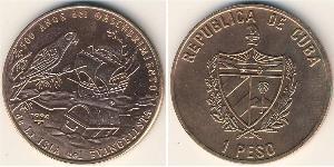 1 Peso Cuba Acciaio/Nichel 