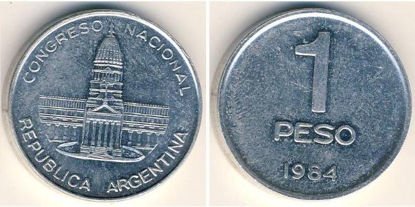 1 Peso Argentina (1861 - ) Alluminio 