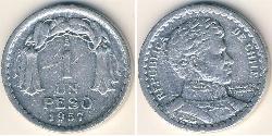 1 Peso Chili Aluminium 