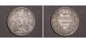 1 Peso Chili Argent 