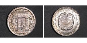 1 Peso Colombie Argent 