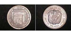 1 Peso Colombie Argent 