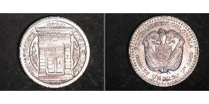 1 Peso Colombie Argent 