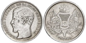 1 Peso Guatemala Argent 