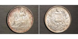1 Peso Guatemala (1838 - ) Argent 