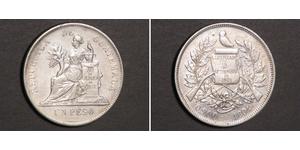 1 Peso Guatemala (1838 - ) Argent 