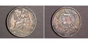 1 Peso Guatemala (1838 - ) Argent 