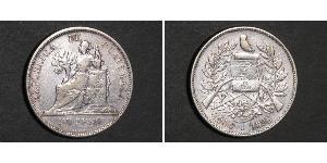 1 Peso Guatemala (1838 - ) Argent 