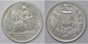 1 Peso Guatemala (1838 - ) Argent 