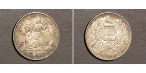 1 Peso Guatemala (1838 - ) Argent 